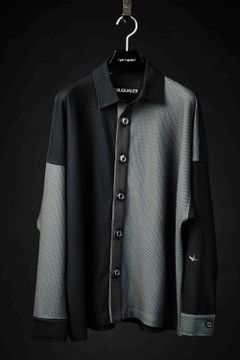 113SPORT TECHNICAL MESH CRAZY DROP SHIRT / クレイジーパターンシャツ ブラック / チャコール