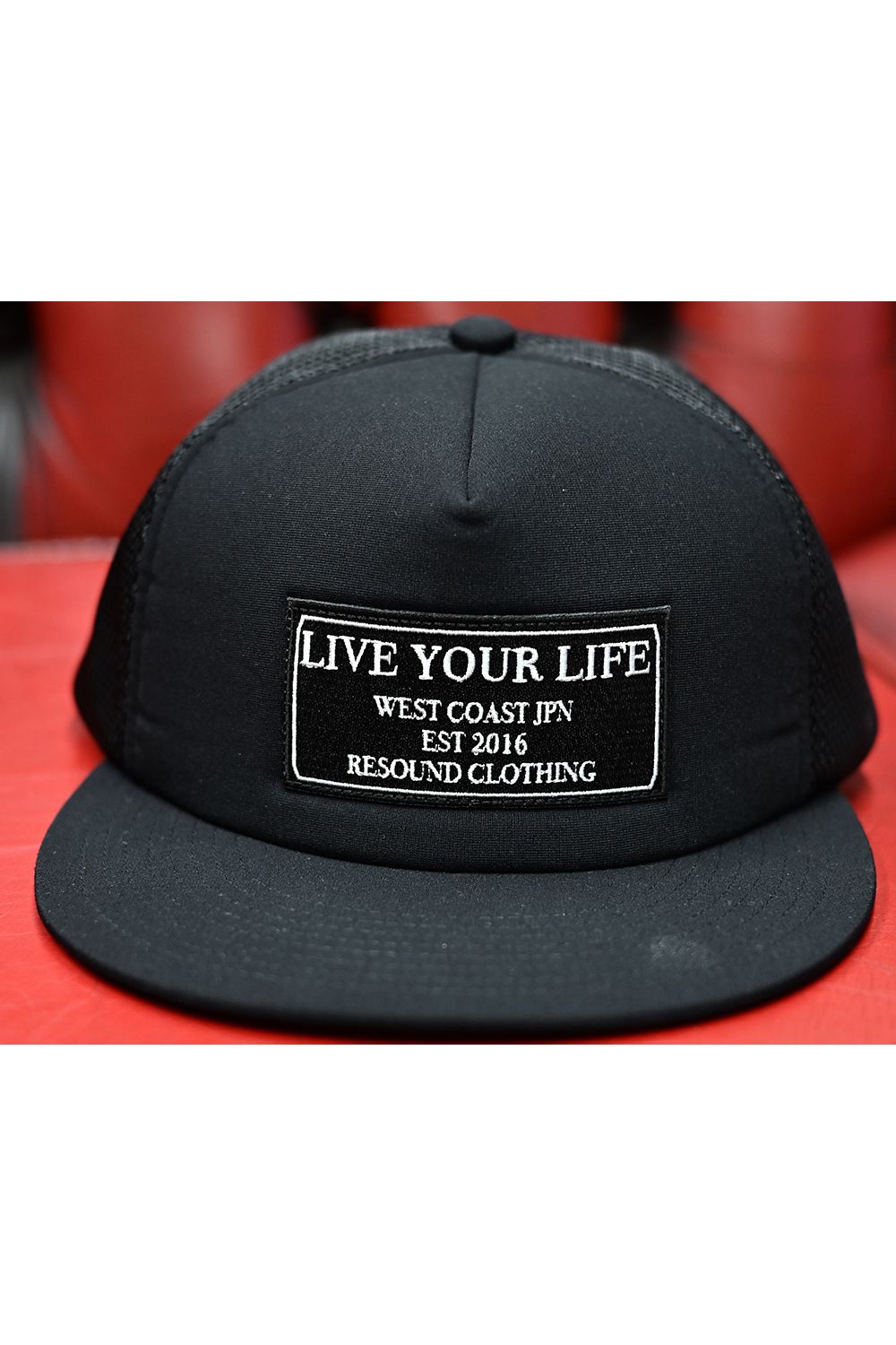 LIVE MESH CAP / メッシュ ベースボール キャップ （ブラック）(5月上旬入荷予定) ※オーダー締切2月15日(日)18時