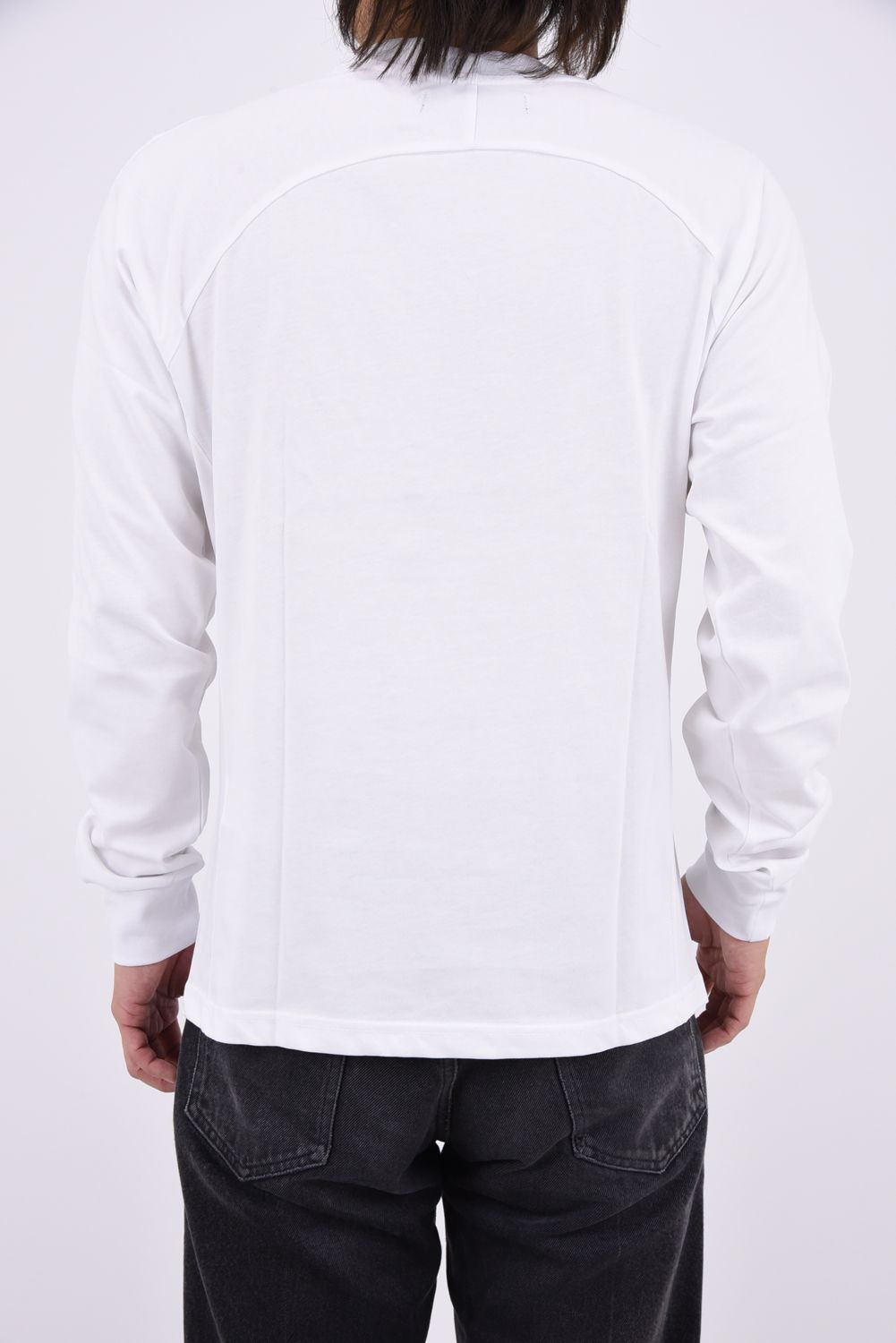 【26AW】 SCRIPT LOGO HOTFIX STUDS L/S T-SHIRT / スクリプトロゴ ホットフィックス スタッズ ロングスリーブ Tシャツ (ホワイト)