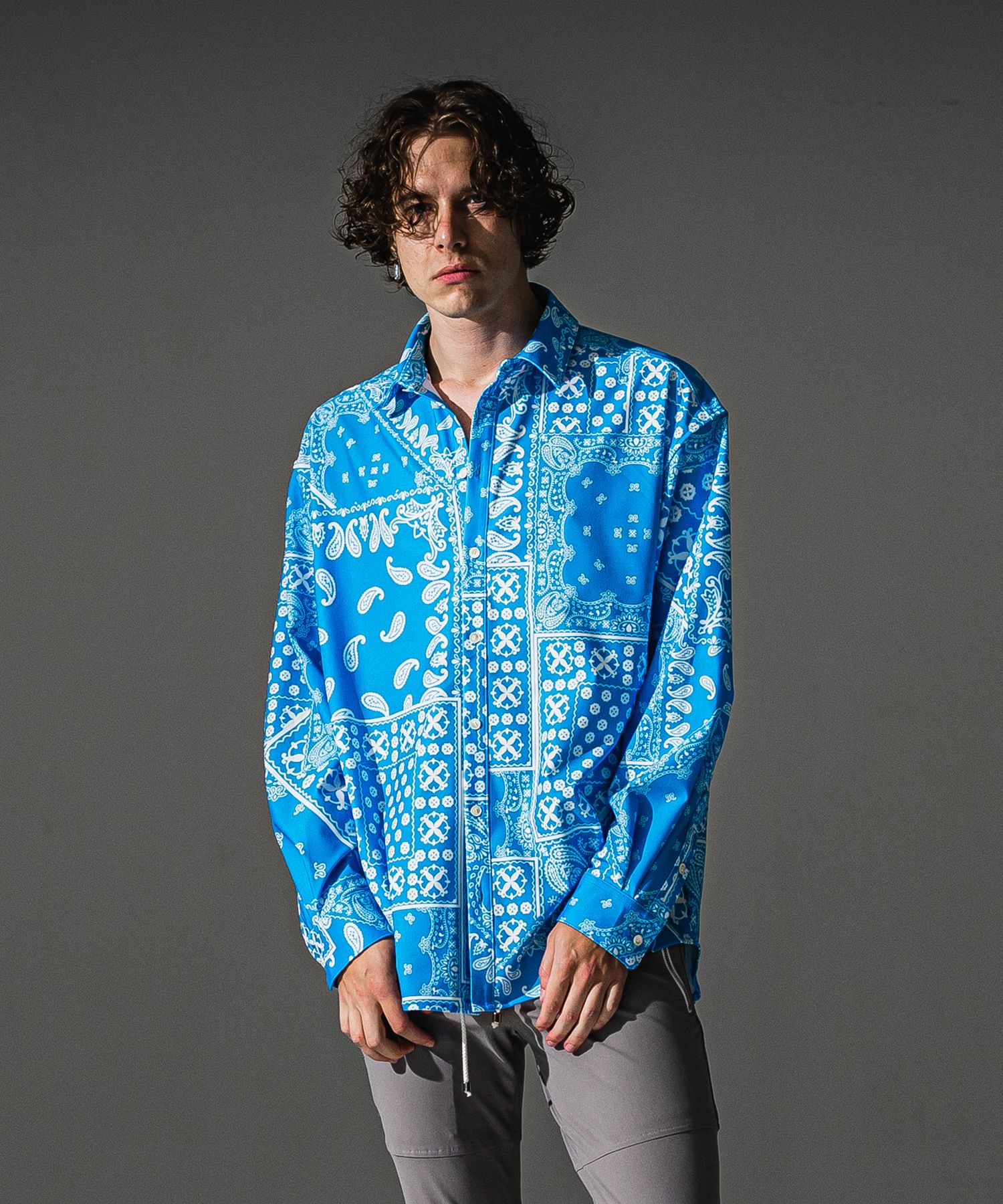 BANDANA JACKSHIRTS / バンダナ ジャックシャツ (ブルーバンダナ) (8月末入荷予定) ※オーダー締切:5月23日(土)17時
