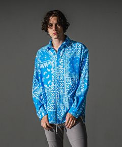 BANDANA JACKSHIRTS / バンダナ ジャックシャツ (ブルーバンダナ) (8月末入荷予定) ※オーダー締切:5月23日(土)17時