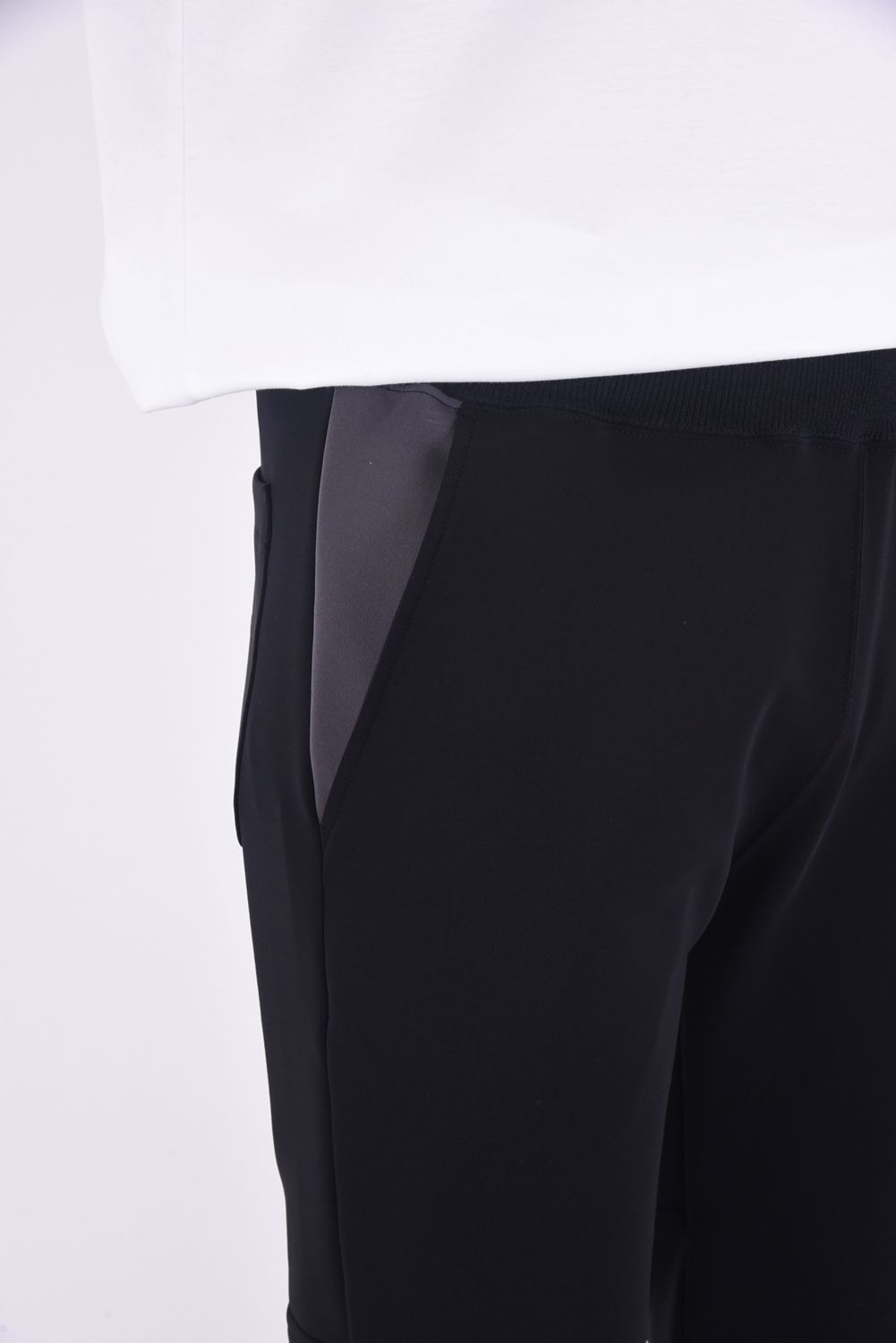 113SPORT HYPER JERSEY BIKER RIB / ジャージー バイカー リブパンツ ブラック