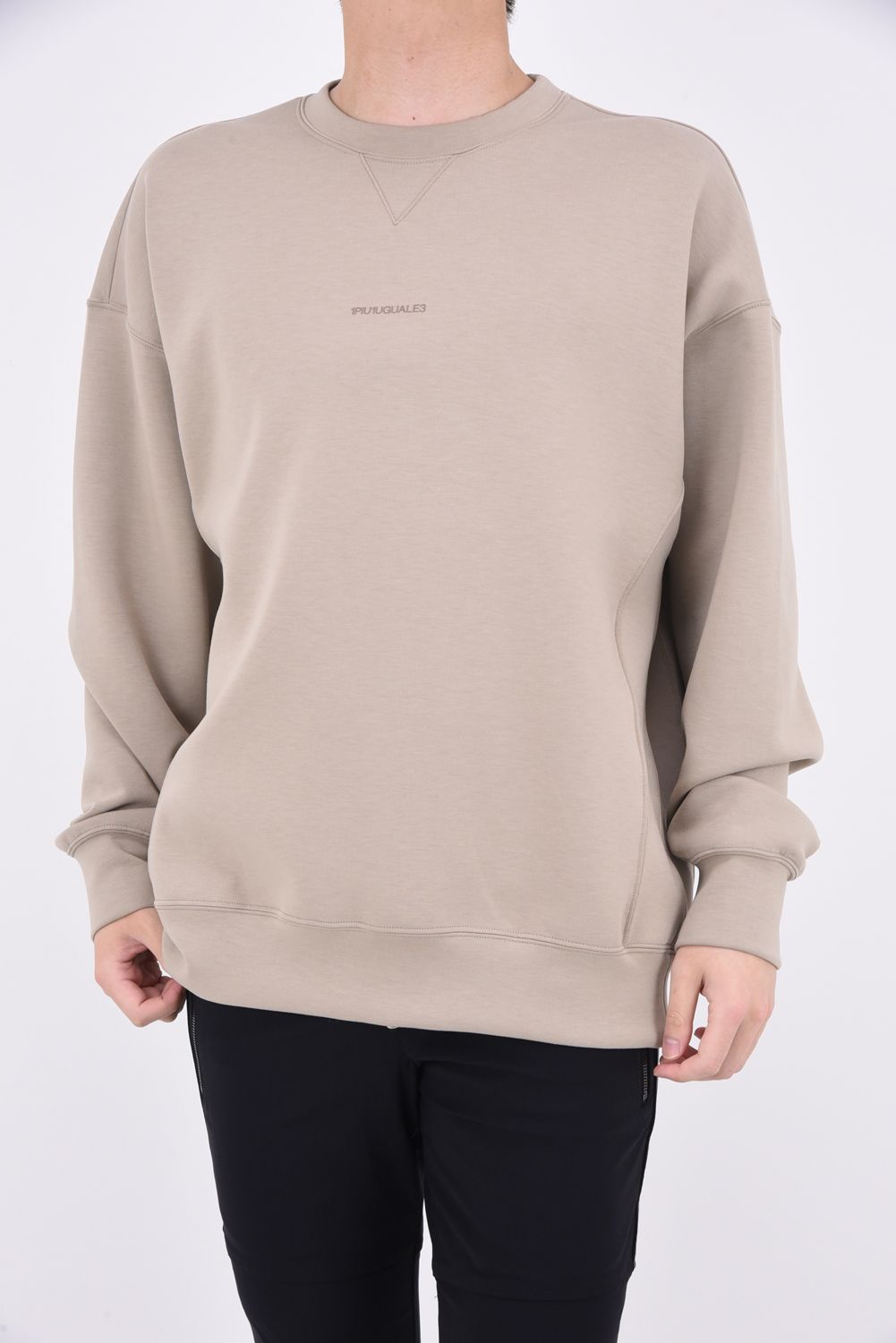 L/S CREW / ロゴプリント ロングスリーブ クルーネック ベージュ