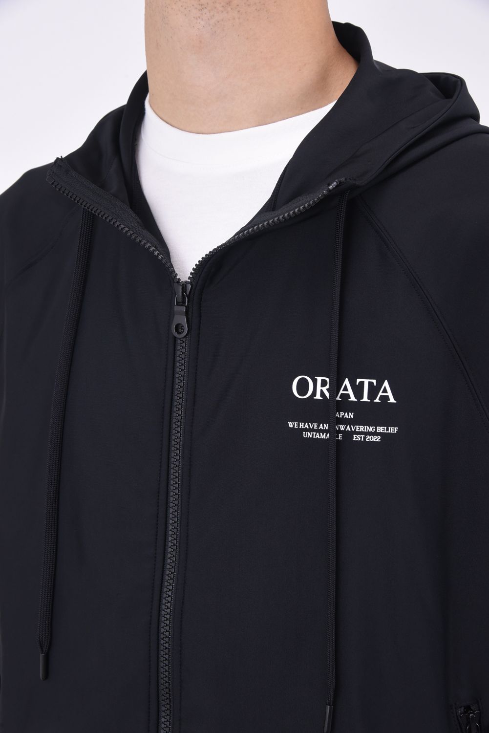 RUSH ZIP HOODIE / ラッシュガード ジップパーカー ブラック