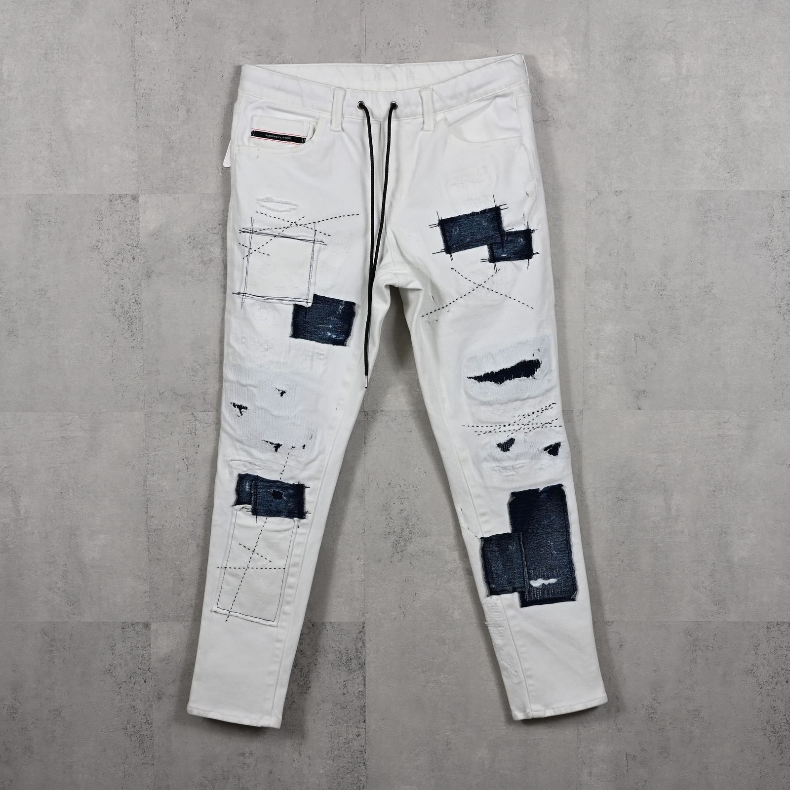 MICK DENIM JERSEY / 定番 デニム ジャージーンズ （ホワイトリメイク）（9月上旬入荷予定）※オーダー締切:5月23日(土)17時