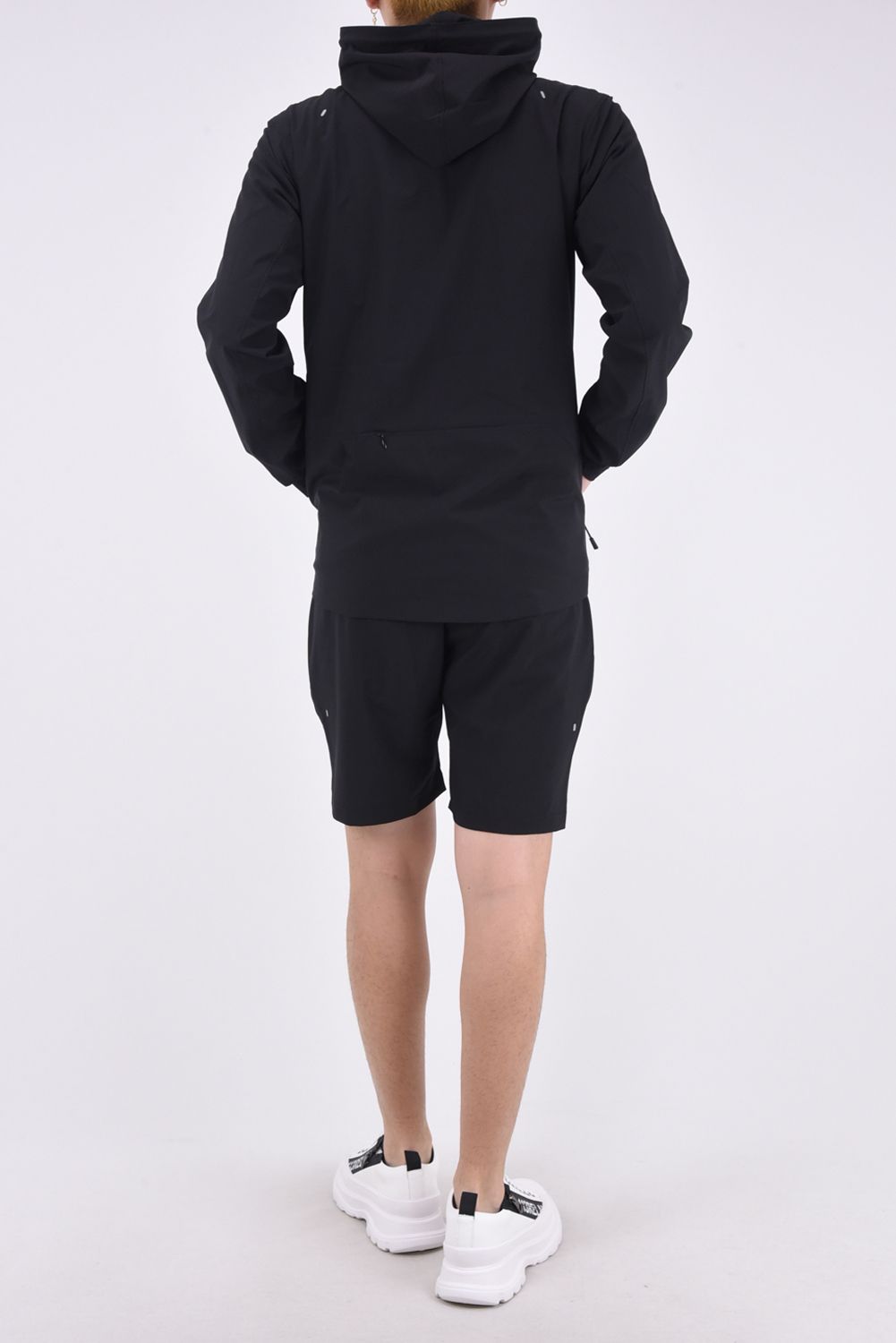 RUNNING LOGO HOODIE / ランニング ロゴ フーディー ブラック