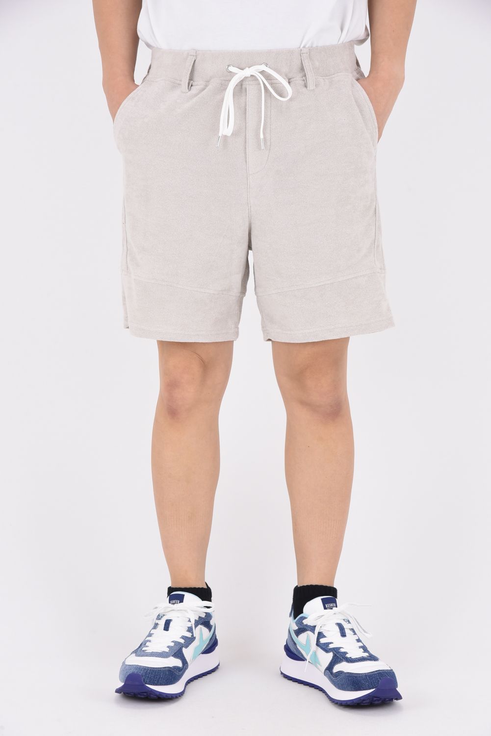 TYLER PILE SHORTS / オーガニックコットン パイルショートパンツ グレージュ