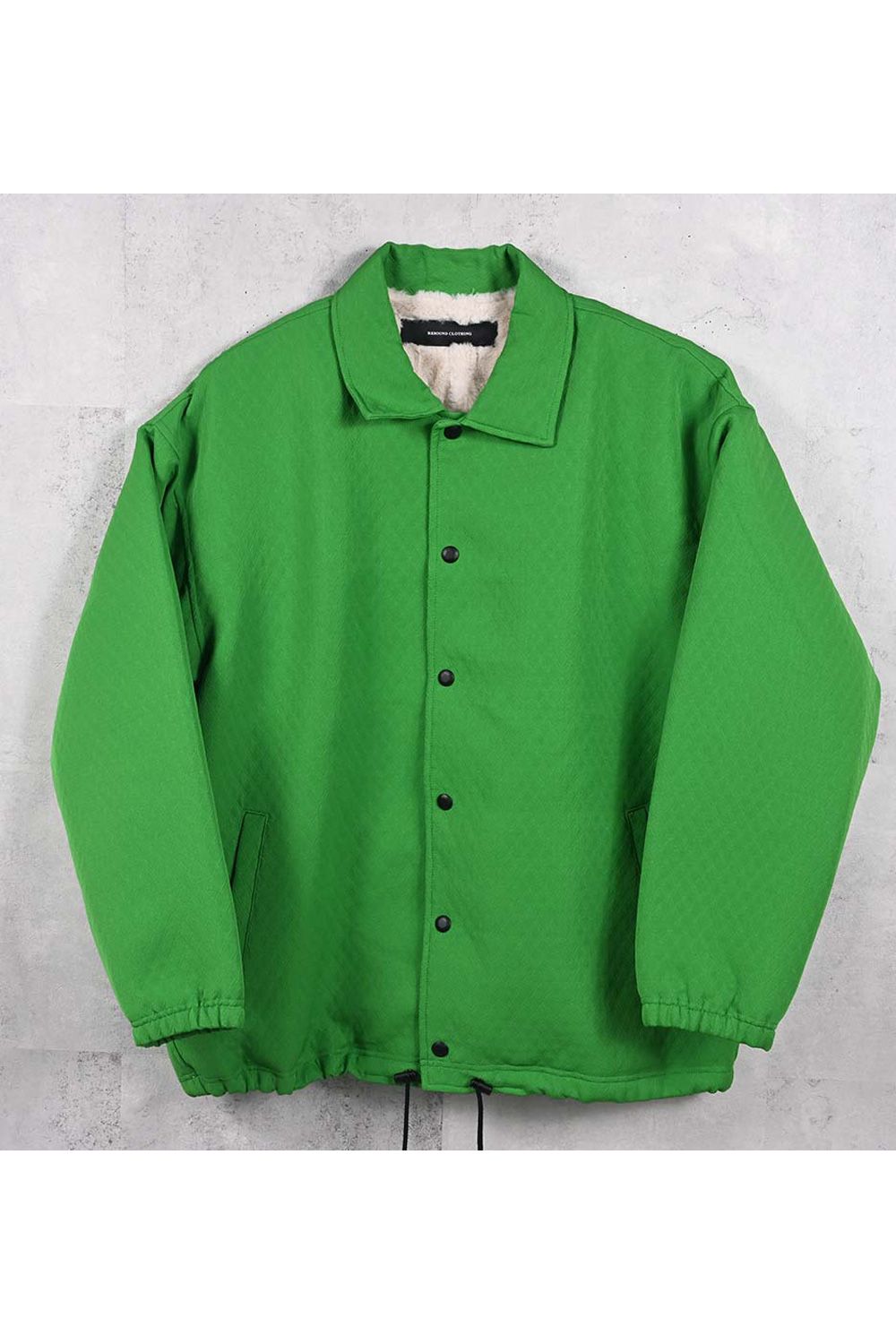 FUR COACH JK  / キルティング柄 コーチジャケット (グリーン) (11月中旬入荷予定) ※オーダー締切：9月1日(月)18:00