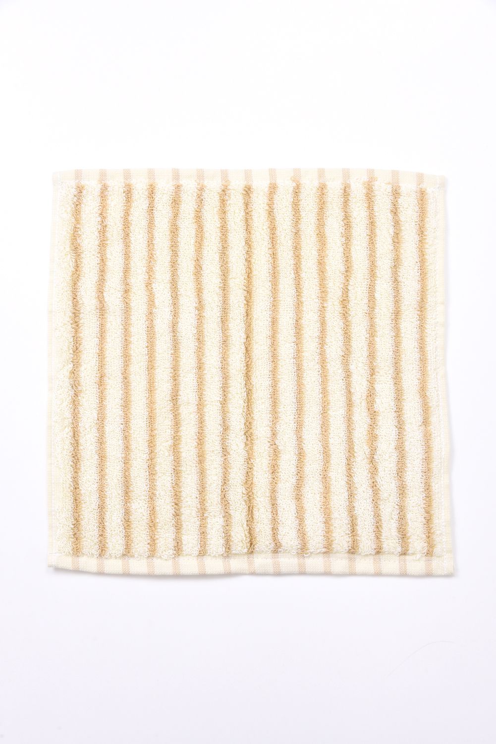 Hand Towel / シルク混 ハンドタオル (アイボリーストライプ)