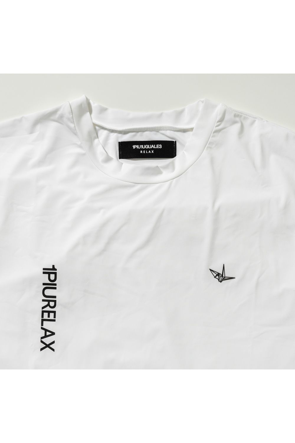 RUNNING LOGO T-SHIRTS / 縦ロゴ 半袖 コンプレッション インナー ホワイト (2月下旬頃入荷予定)