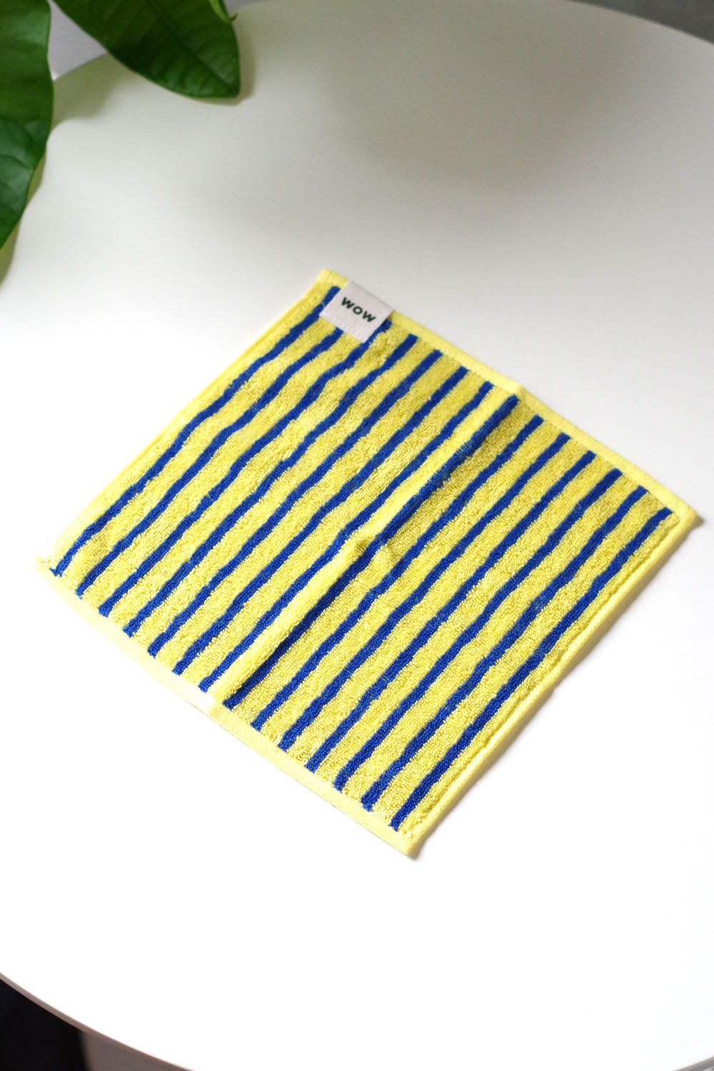 Stripe Hand Towel / シルク混 ストライプ ハンドタオル (ブラウン)