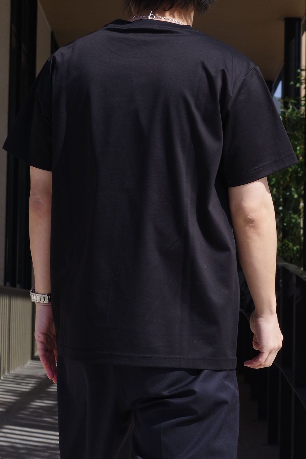 LOGADO (ロガード) / ロゴ クルーネック 半袖 Tシャツ ブラック