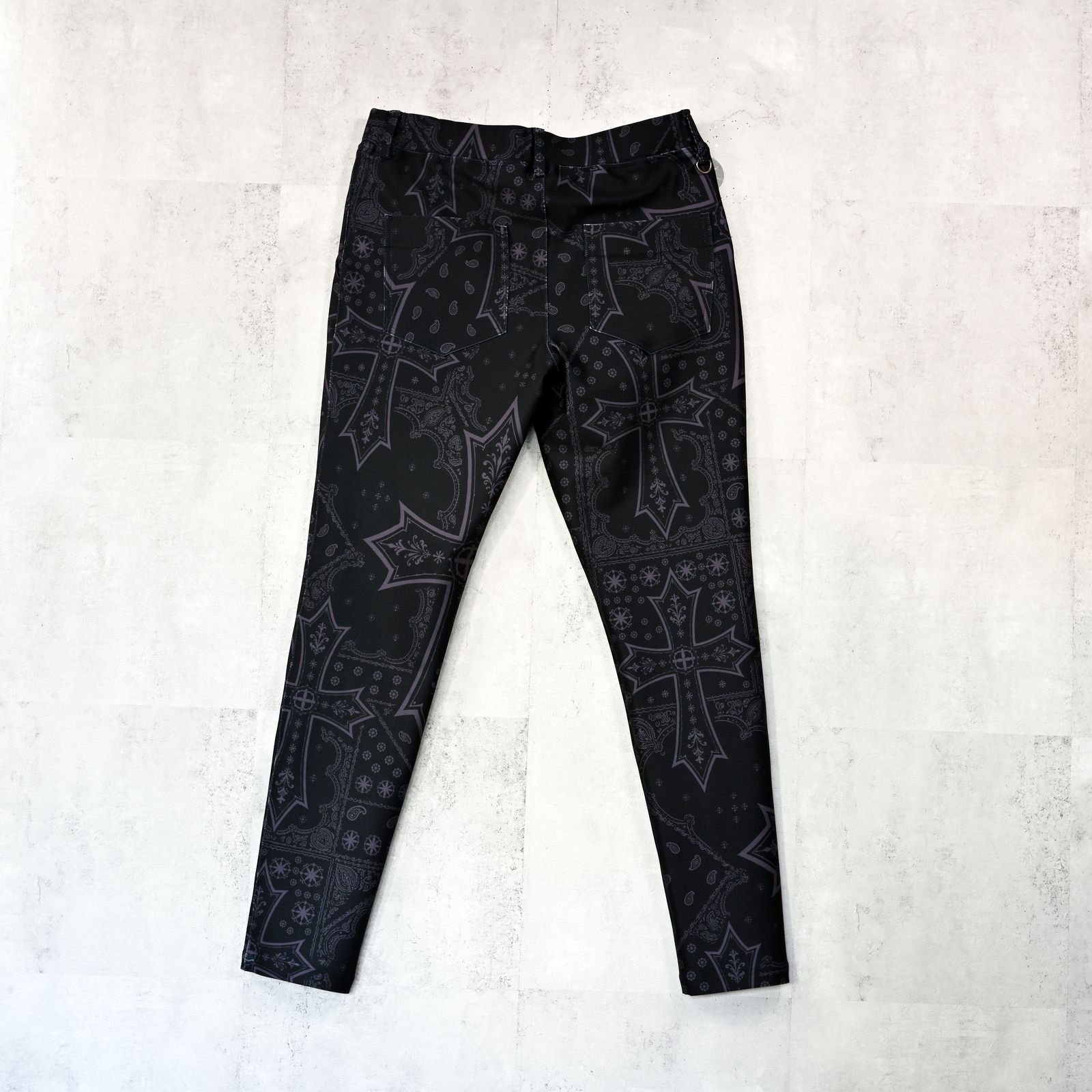 CHRIS EASY TUCK PANTS / ハイテンショントリコット スラックスイージータックパンツ (クロスブラック) (1月上旬入荷予定) ※オーダー締切:9月7日(月)17時