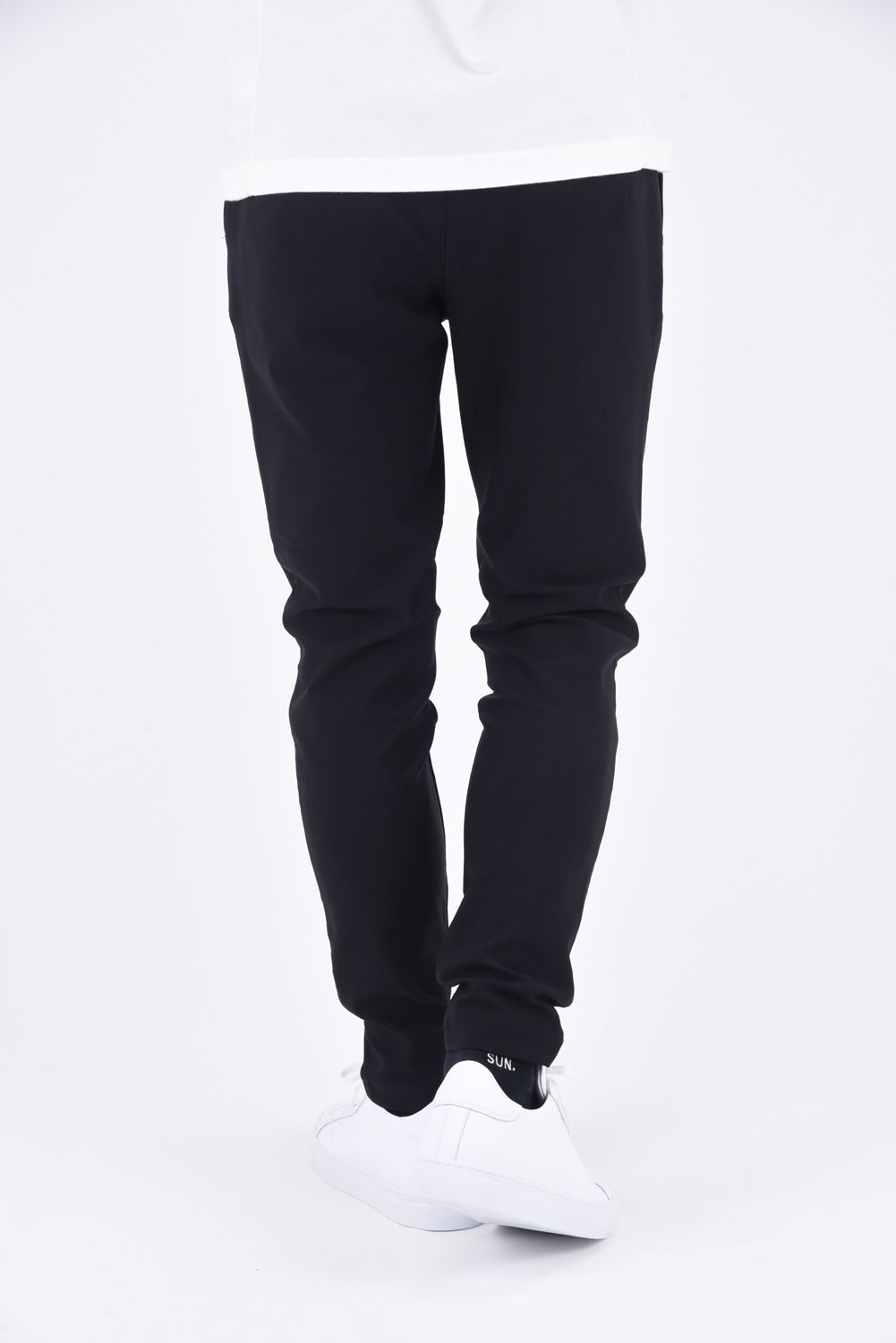 SL EASY PANTS / スラックス型イージーパンツ ブラック