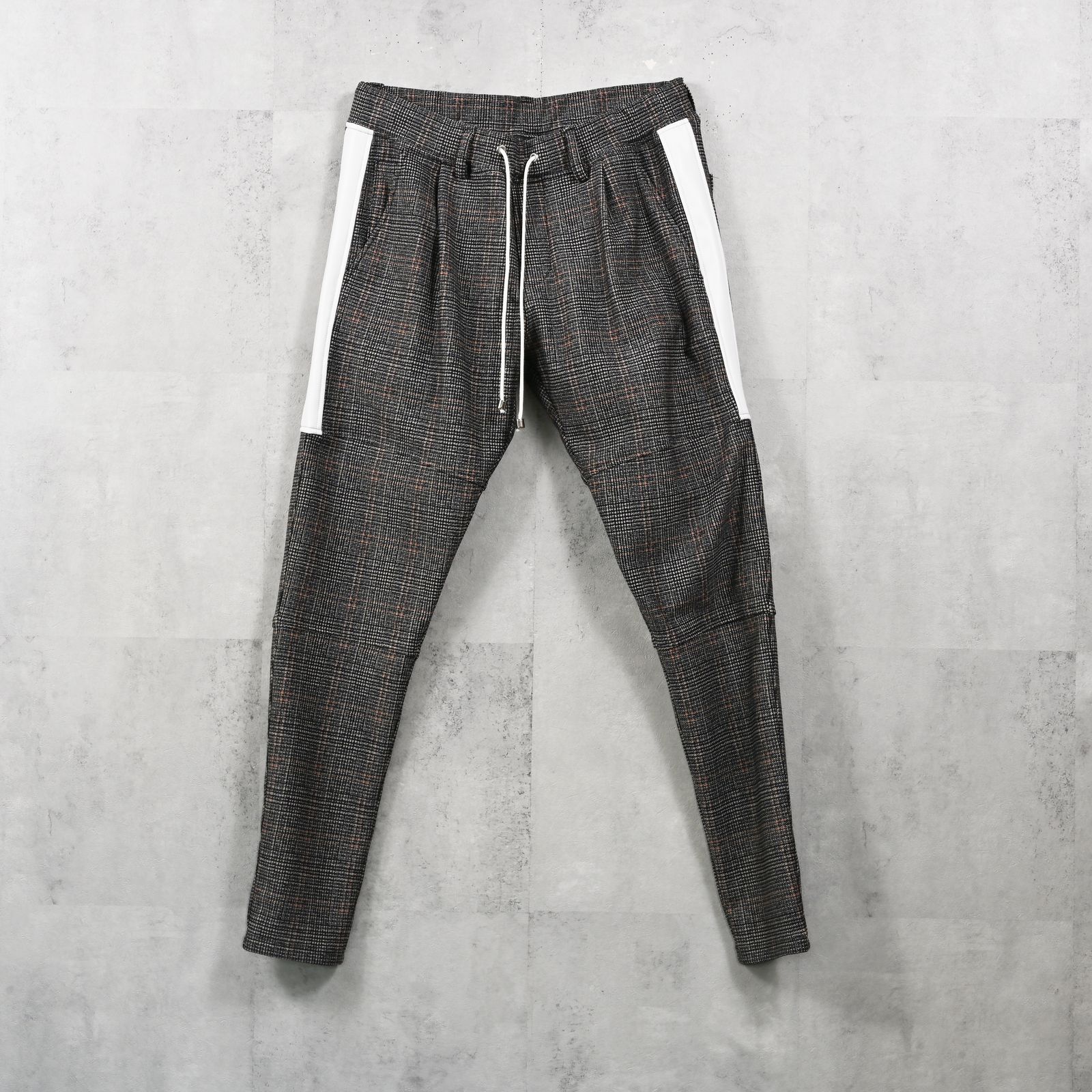 JT HEAT CHECK  PT / 裏起毛 ベロアフリース ワンタックラインパンツ (グレングレーオレンジ) (11月中旬入荷予定) ※オーダー締切:9月7日(月)17時