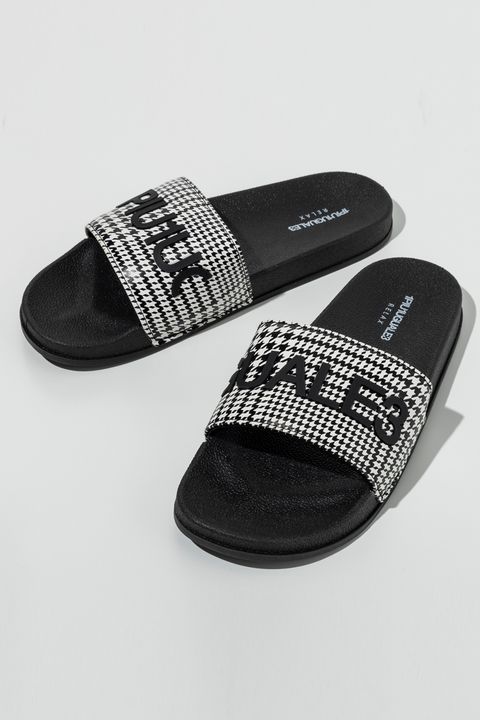 GLEN CHECK SANDALS / グレンチェック シャワーサンダル (ブラック)