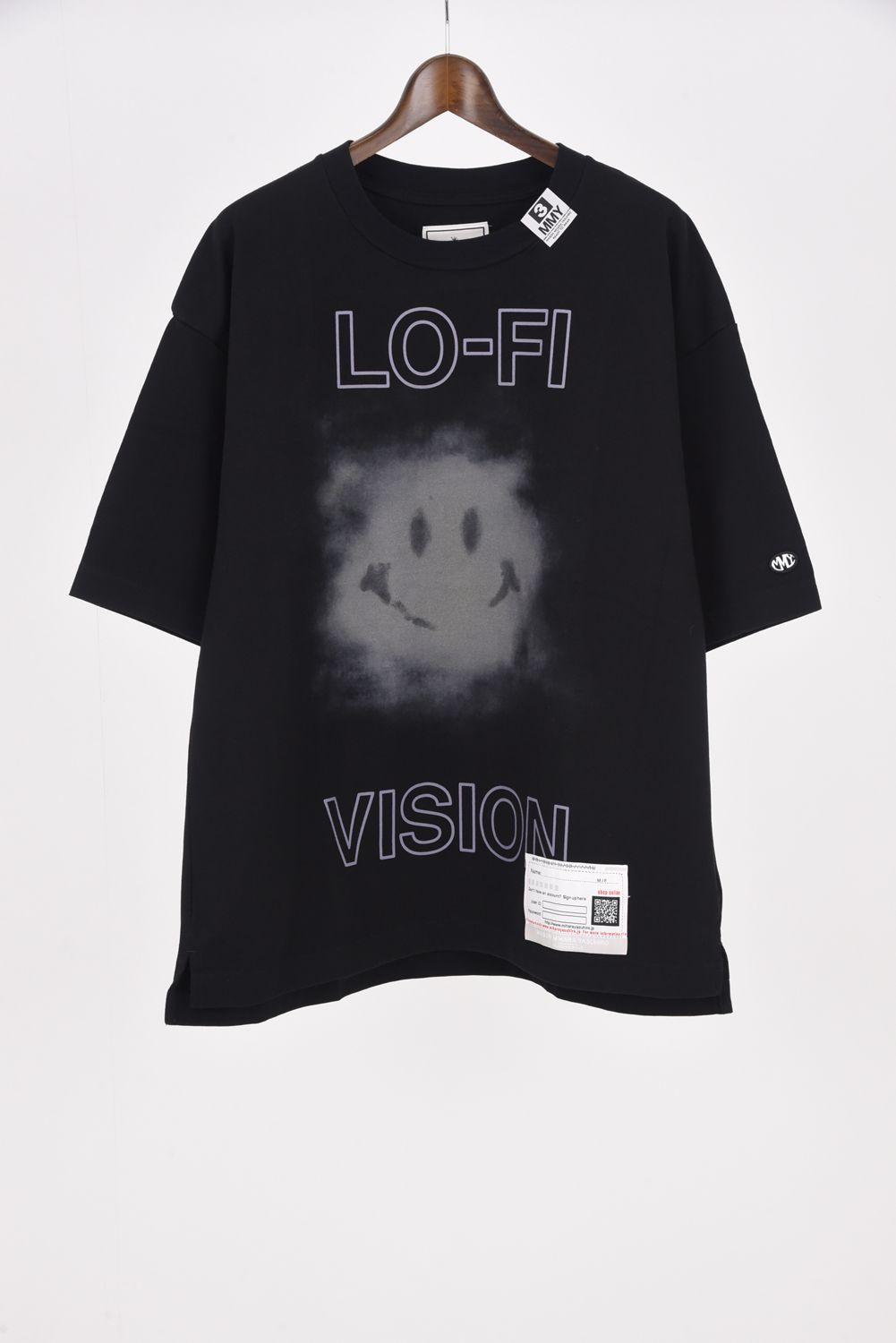 SMILY FACE PRINTED TEE / スマイリーフェイス プリンテッド クルーネック 半袖 Tシャツ ブラック