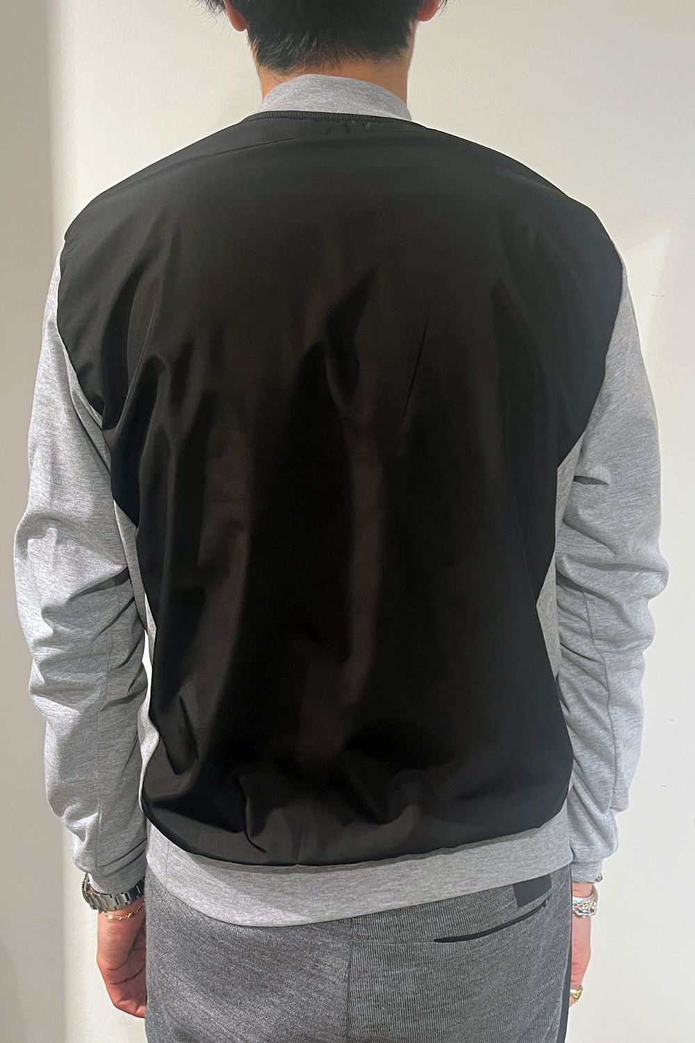 【26AW】 WILL COMBI / ハイブリッド モックネックリブTシャツ (グレー/ブラック) (9月入荷予定)