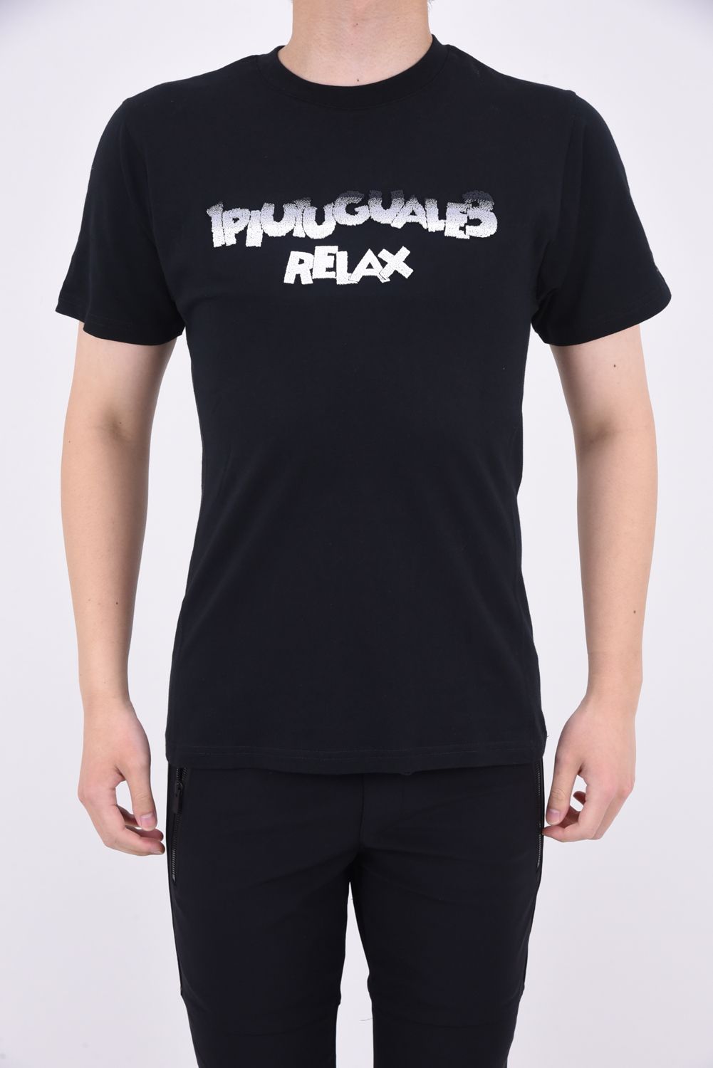 GRADATION TOOTHBRUSH EMBROIDERY T-SHIRTS / グラデーション 3Dロゴ 半袖Tシャツ ブラック