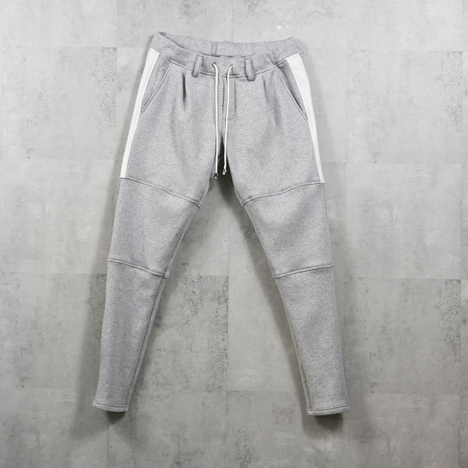 VELOURS FLEECE JT PT / 裏起毛 ベロアフリース ワンタックラインパンツ (グレー) (11月中旬入荷予定) ※オーダー締切:9月7日(月)17時