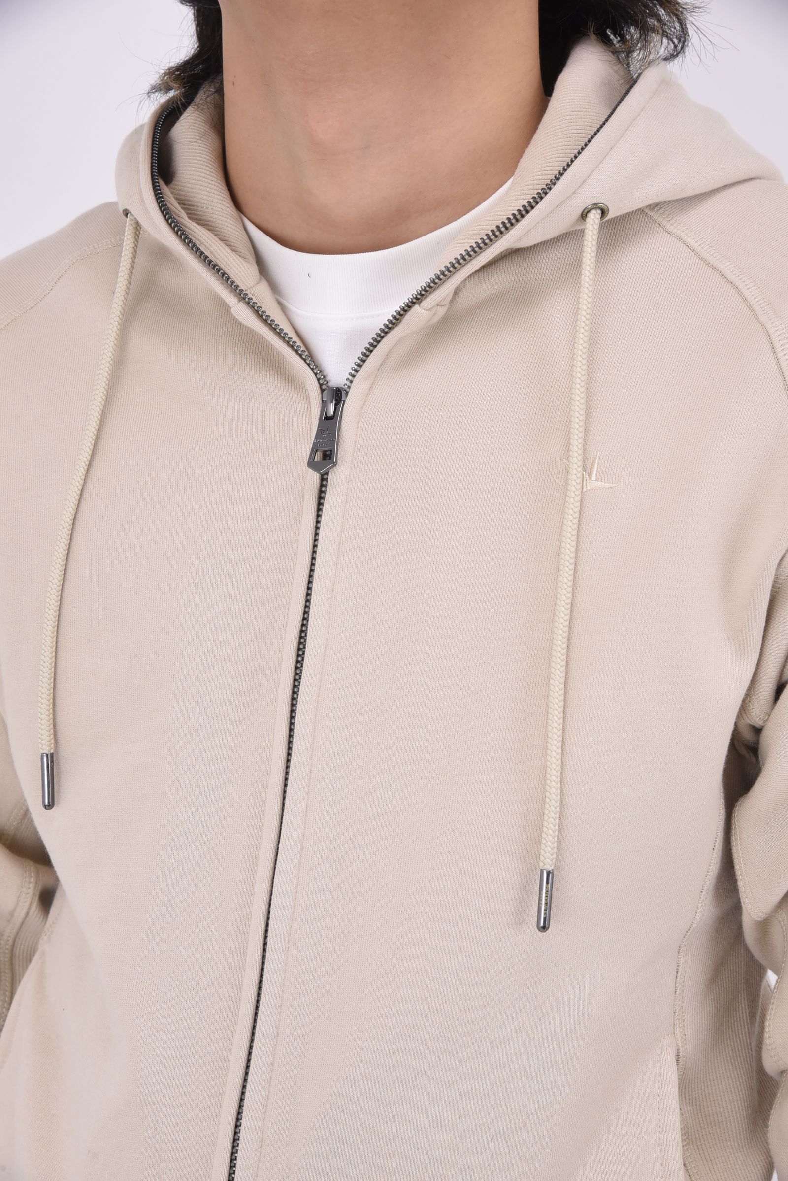 RHINESTONE LOGO HOODIE / ラインストーン ロゴ フーディ (ベージュ)