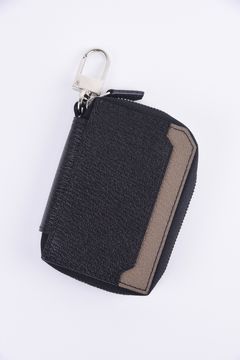 【残り1点】 SMART W KEY CASE / LA122GT ゴートレザー スマートWキーケース ブラック / グレー