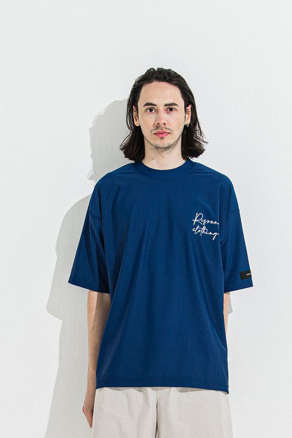 ID RUSH OVER TSHIRT / バックロゴ ラッシュガード 半袖Tシャツ ネイビー
