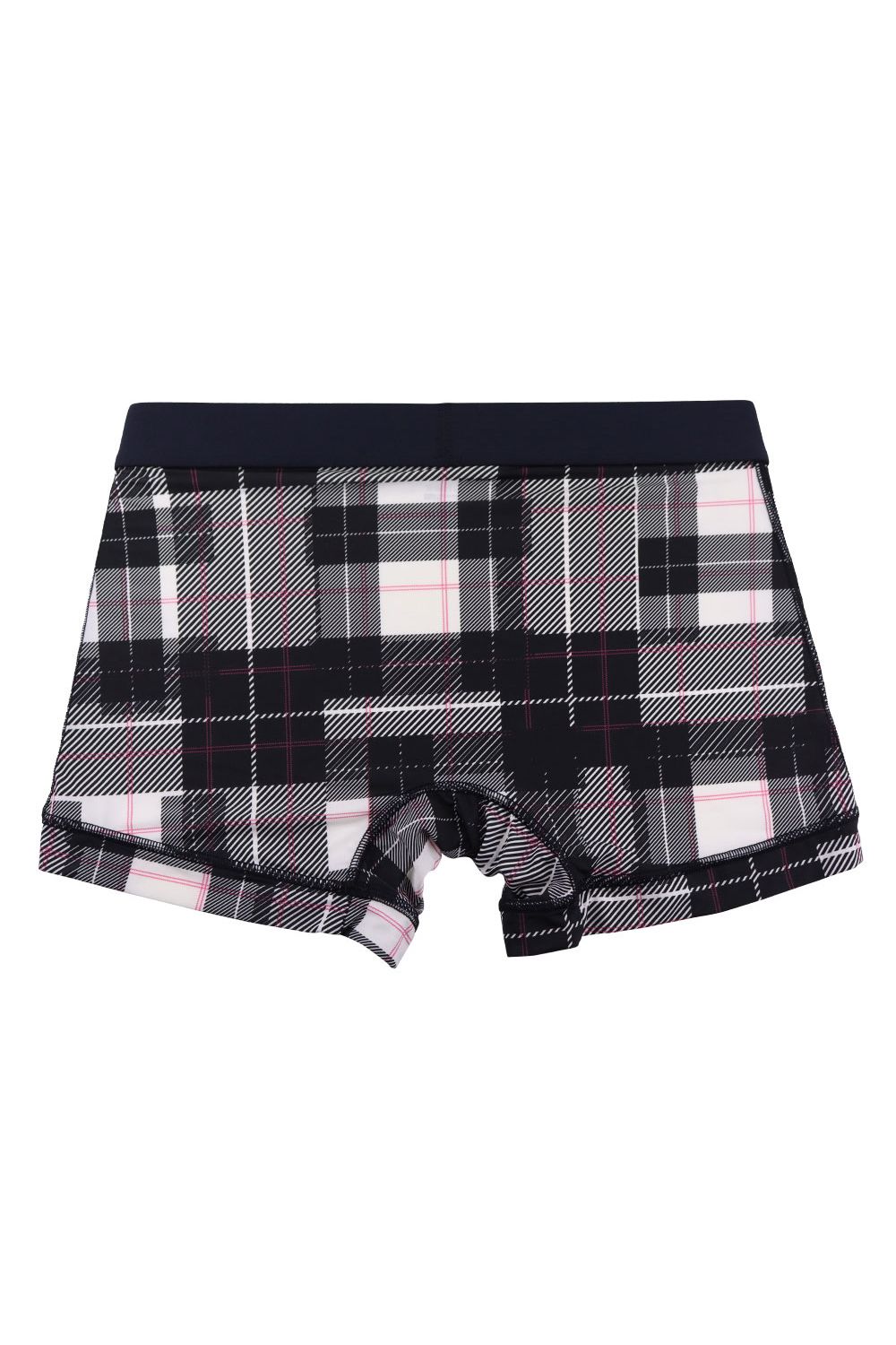 TRIBE CHECK Short Boxer - ブラック / ホワイト