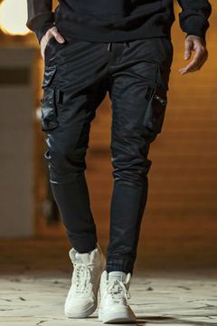 NEW CARGO PANTS / ドローコード カーゴパンツ (ブラック) (9月上旬入荷予定)