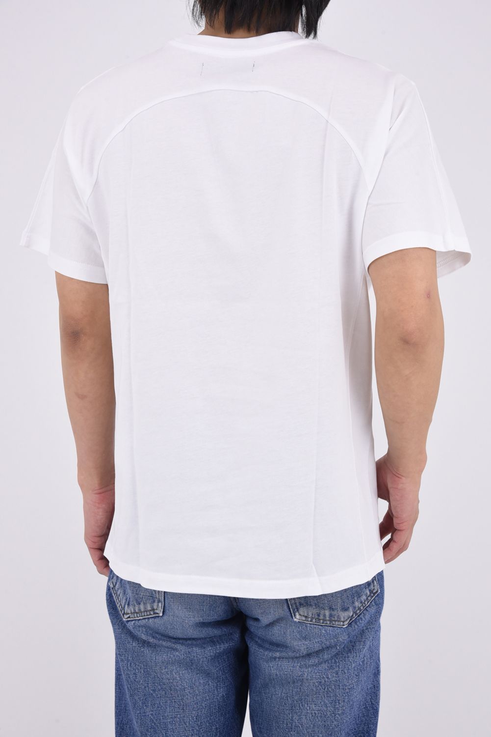 【26SS】 GRADIENT RHINESTONE T-SHIRT / グラデーション ラインストーンロゴ Tシャツ (ホワイト)