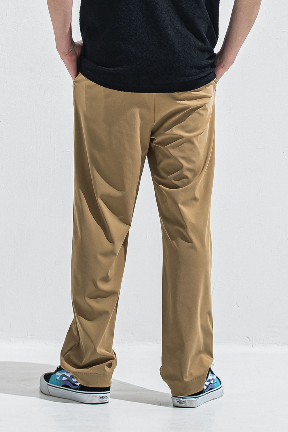 BEN PANTS / ルーズフィット ワイドシルエット ロングパンツ (ブラウン) (5月中旬入荷予定) ※オーダー締切:2月15日(日)18時