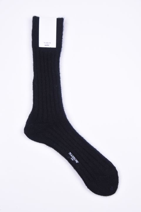 WOOL MIX RIB / 日本製 ウールミックス リブソックス スミ