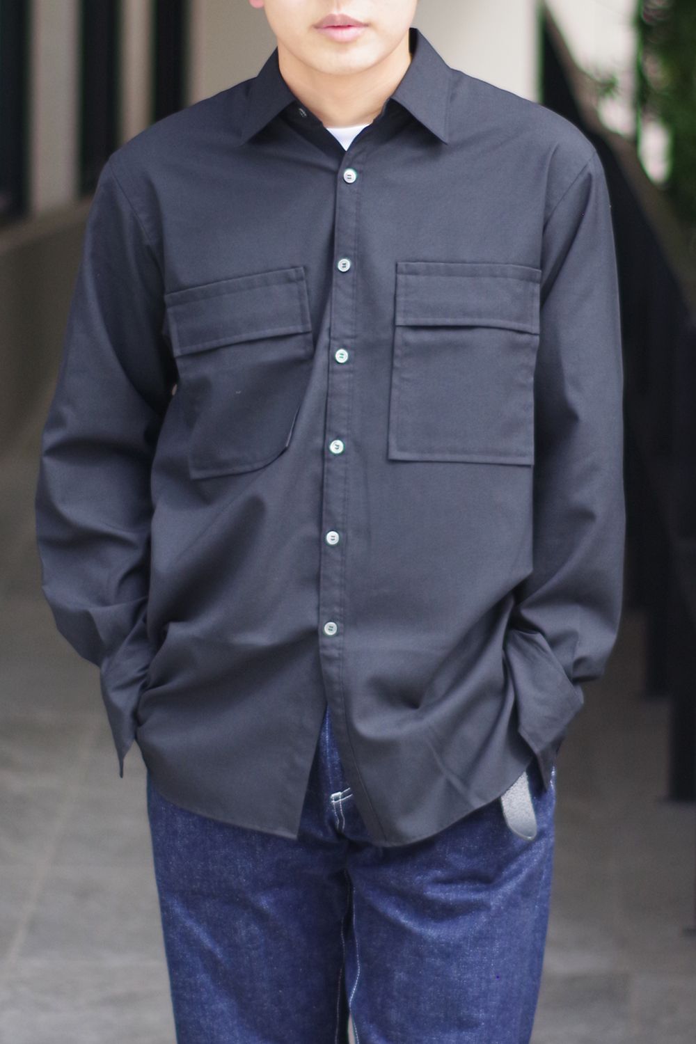 【新品定価2.7万】:colon CP Denim ダブルポケット シャツ 3 nr2f85qLpJN8.jpg?width=768