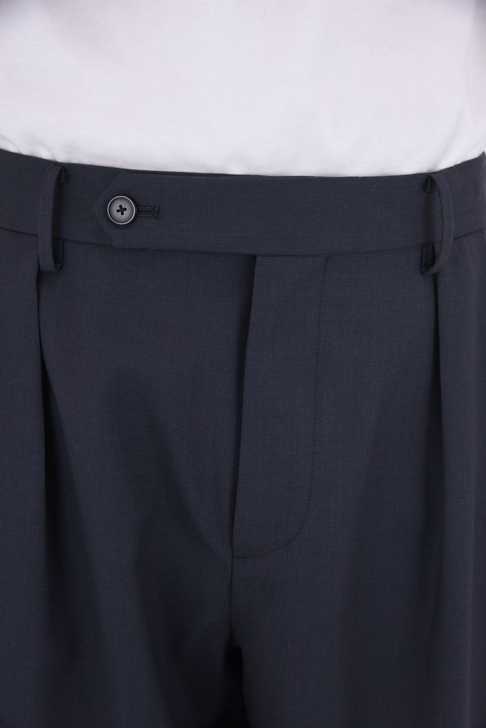 WOOL CLAMSKIN / ウール カームスキン テーパードパンツ (グレー)