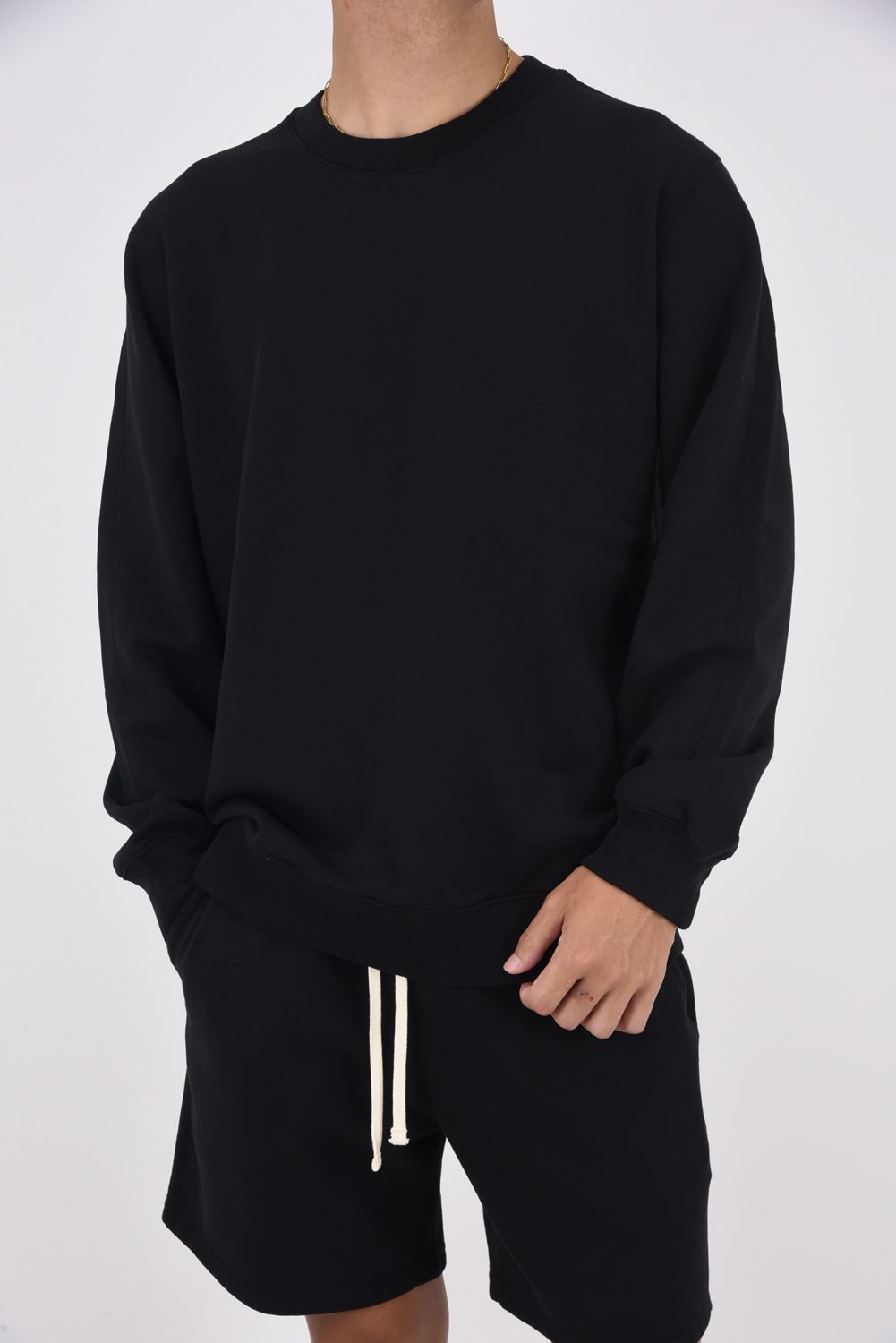 REIGNING CHAMP - 【国内正規品】 MIDWEIGHT TERRY CREWNECK CLASSIC/ ミッドウェイト  クルーネックスウェット クラシックフィット ブラック | gossip