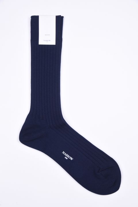 MAT RIB / 日本製 マット リブソックス ネイビー