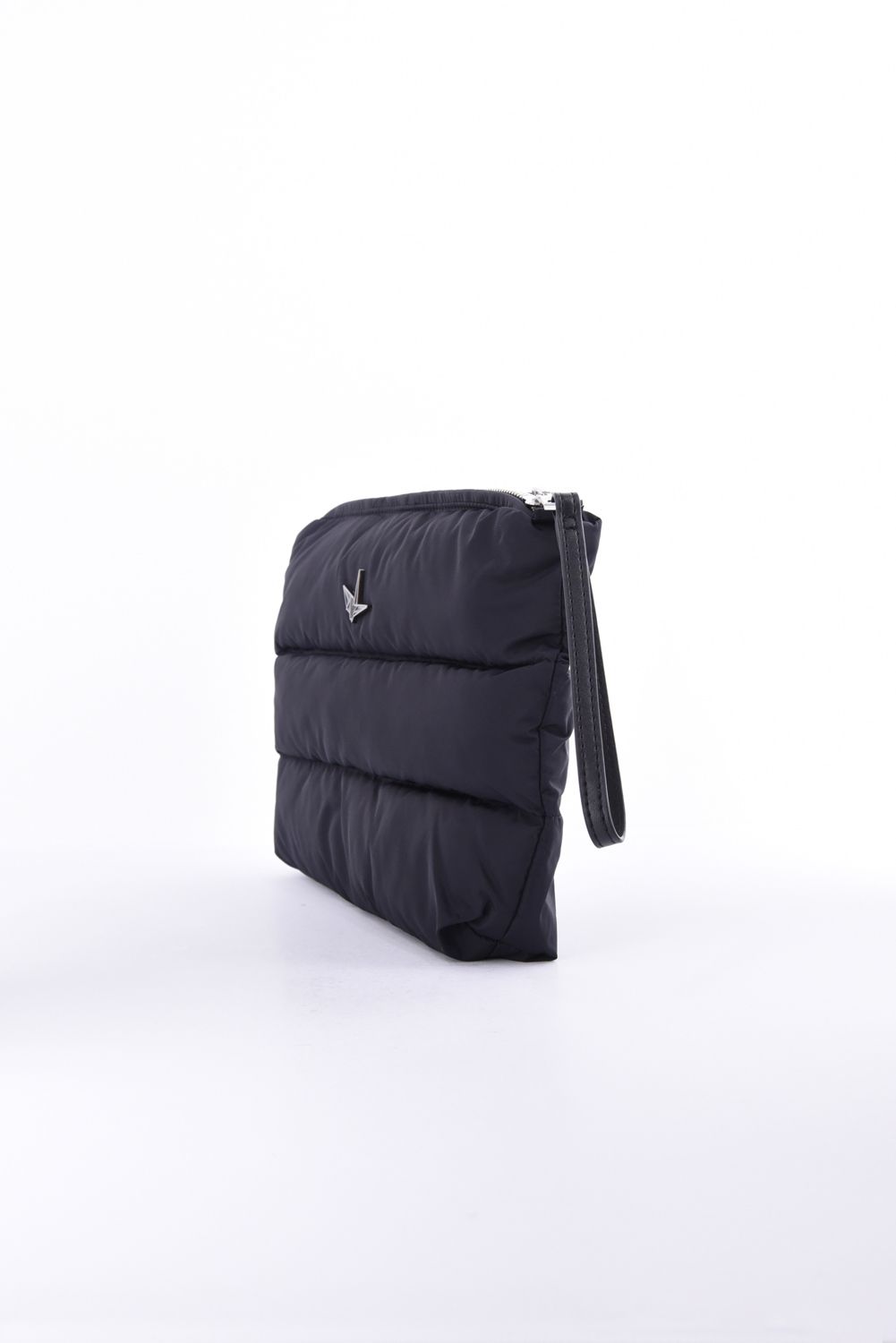 【26AW】 PUFFY NYLON CLUTCH BAG / ナイロン 中綿クラッチバッグ (ブラック)