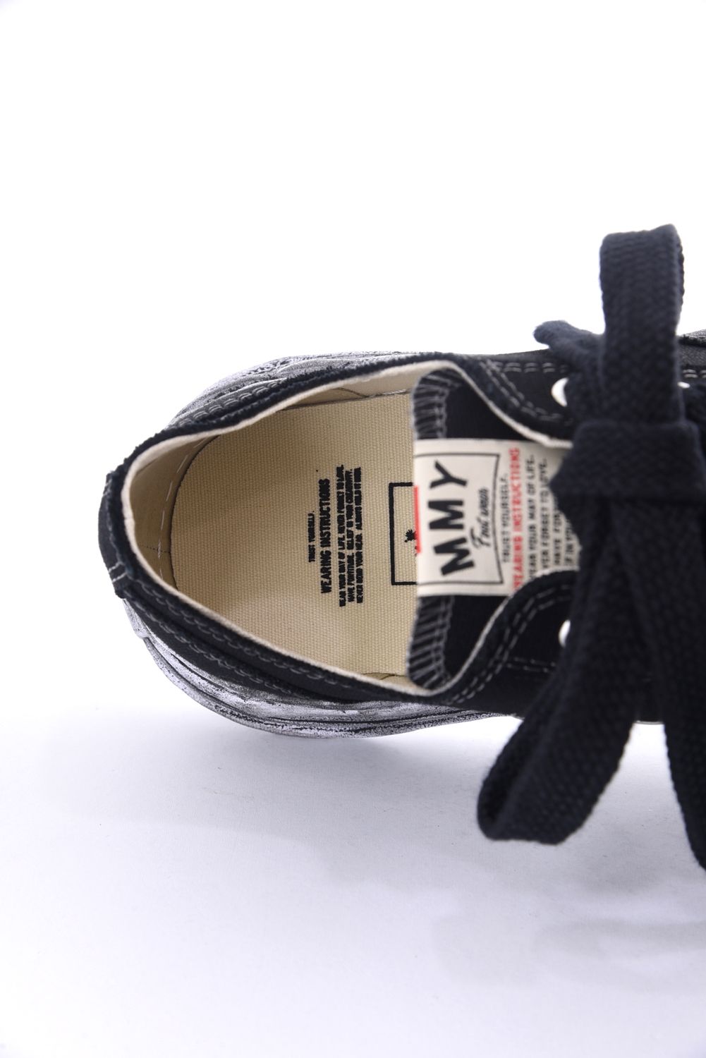 "HANK" OG Sole Garment Dyed Canvas Low-top Sneaker / オリジナルソール ガーメントダイキャンバス ローカット ブラック