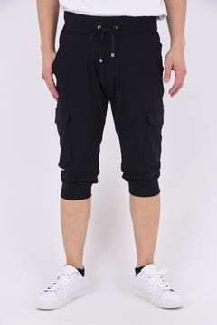 cargo cropped PT / カーゴ クロップド ジャージパンツ ブラック