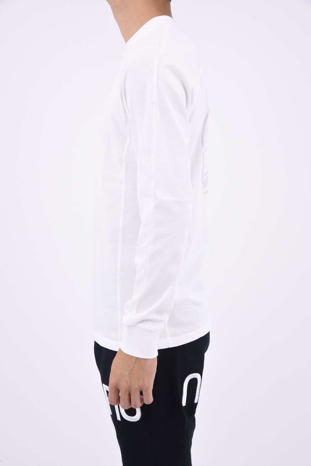 1PIU1UGUALE3 RELAX CIRCLE LOGO Lサイズ 1PIU1UGUALE3 RELAX - CIRCLE LOGO RHINESTONE LONG SLEEVE T