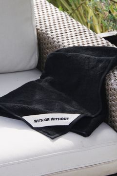 Face Towel / シルク混 フェイスタオル (ブラック)