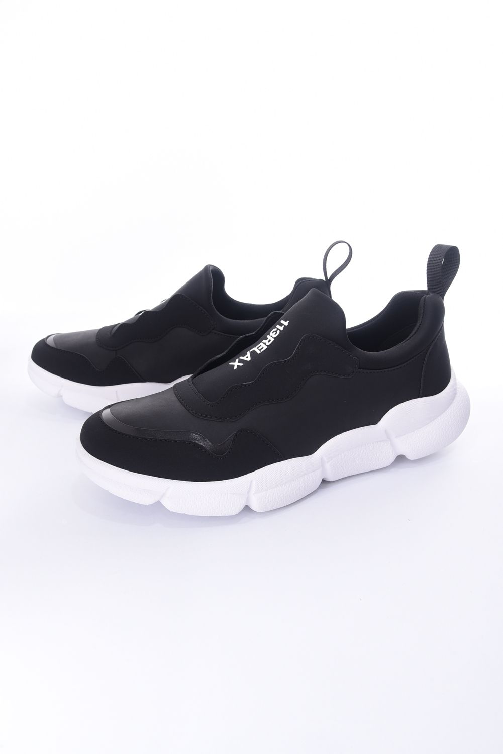 SMALL LOGO BIG SOLE SHOES / VIBRAMソール ダッドスニーカー ブラック / ホワイト