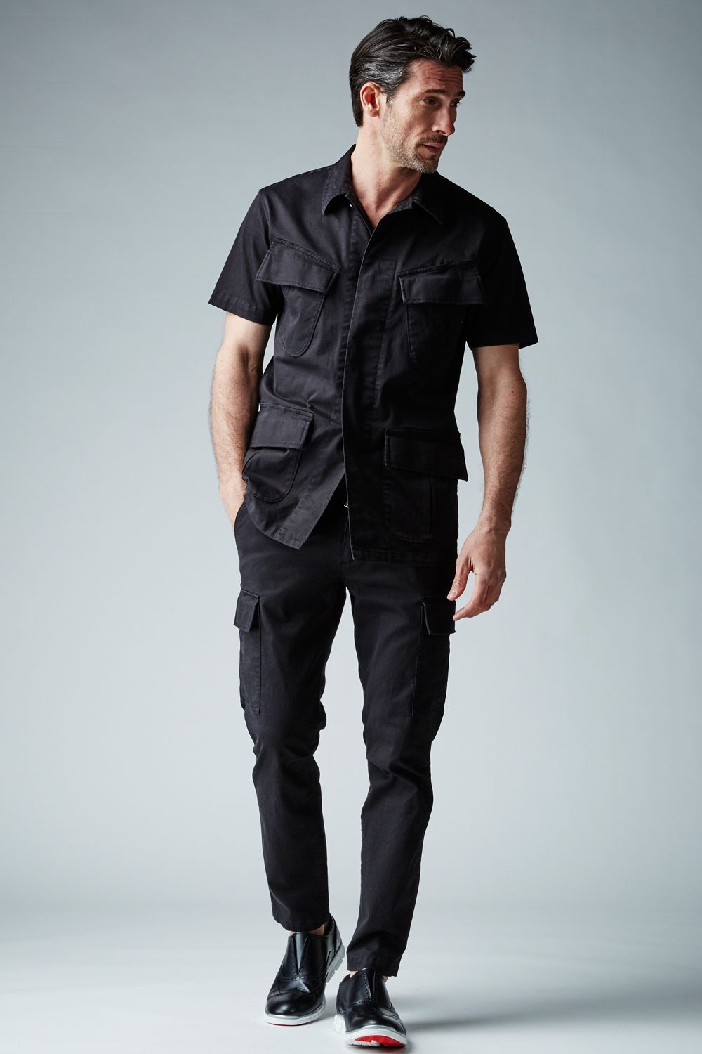 【BLACK MILITARY Vol.7】 JUNGLE FATIGUE S/S SHIRT -BLACK- (9月頃入荷予定 )※オーダー締切8/6(金)11:59迄