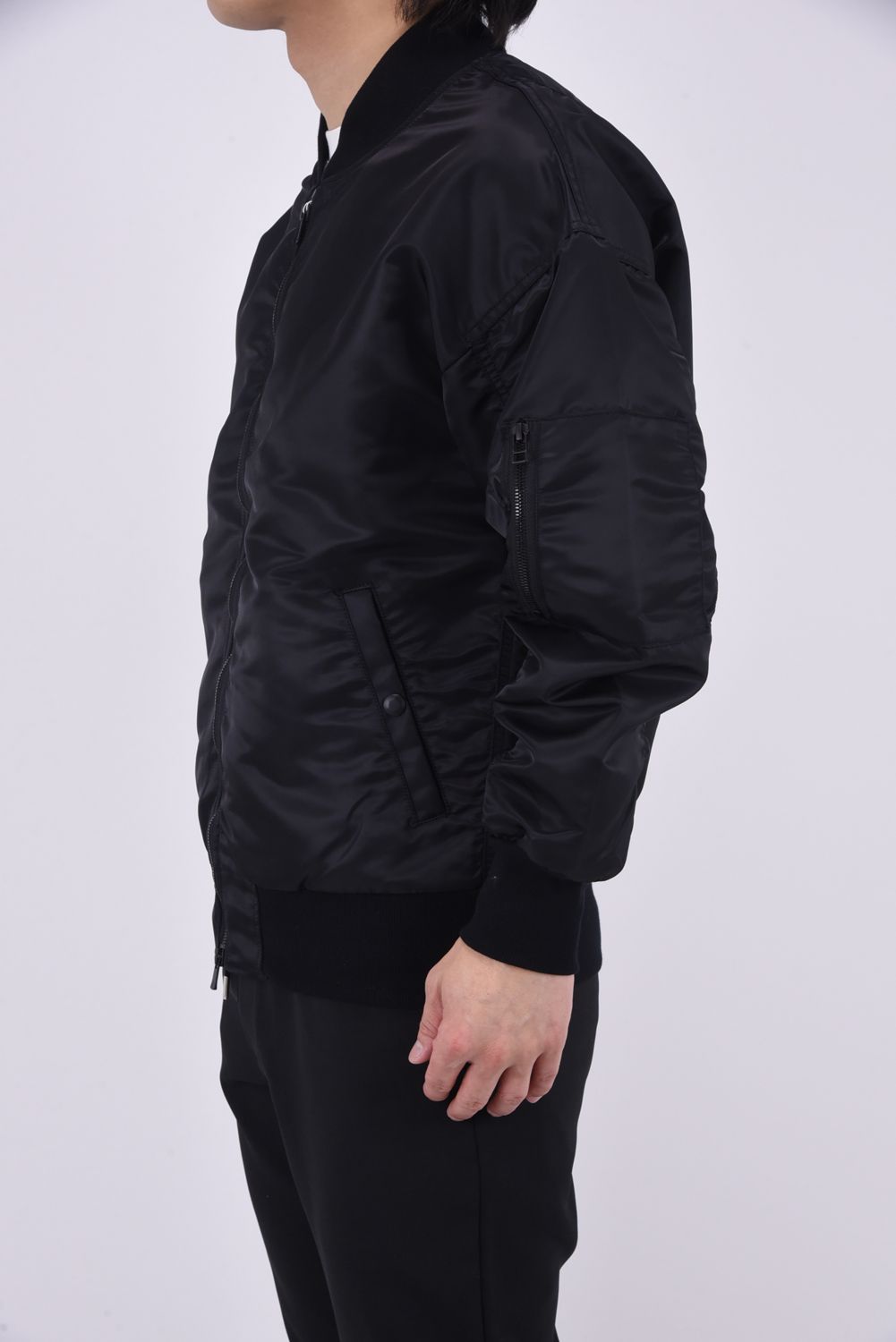 LIGHT DAVID JACKET / ヴィンテージ ドロップショルダー フライトジャケット ブラック