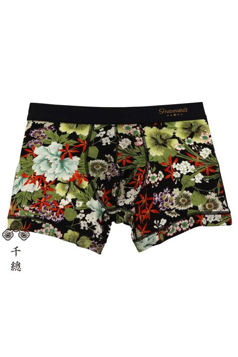 芙蓉百花 Short Boxer - 黒