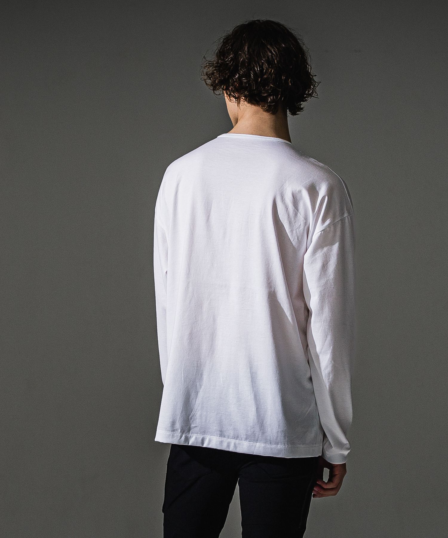 RC over longsleave Tee / RCロゴワッペン オーバーサイズ ロングスリーブTシャツ (ホワイト) (7月中旬入荷予定) ※オーダー締切:5月23日(土)17時
