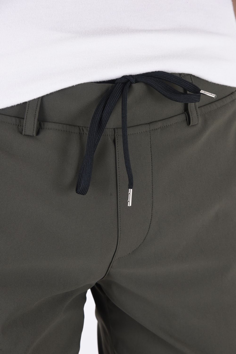CHRIS EASY PANTS / 【定番】 高機能ナイロン マイクロファイバー スラックス イージーパンツ ナイロンカーキ