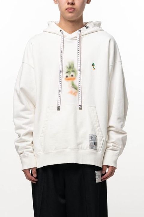 LEON PRINTED SWEAT HOODIE / キャラクタープリント パーカー (ホワイト)