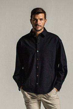 JERSEY JACK SHIRTS / 裏起毛 ジャックシャツ ブラック