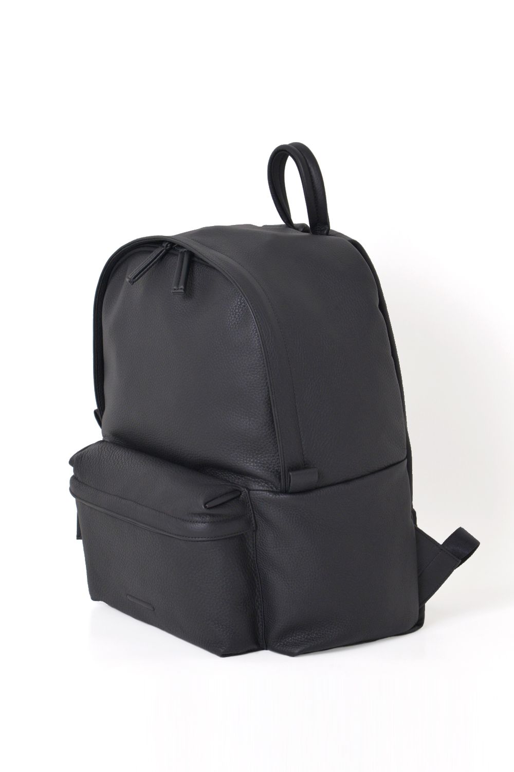 ESSENTIAL LEATHER DAYPACK MEDIUM / 防水レザー デイパック (ブラック)